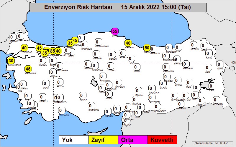 enverziyon risk haritasi meteoroloji genel mudurlugu