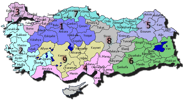 Türkiye Zirai Bölgeler Haritası