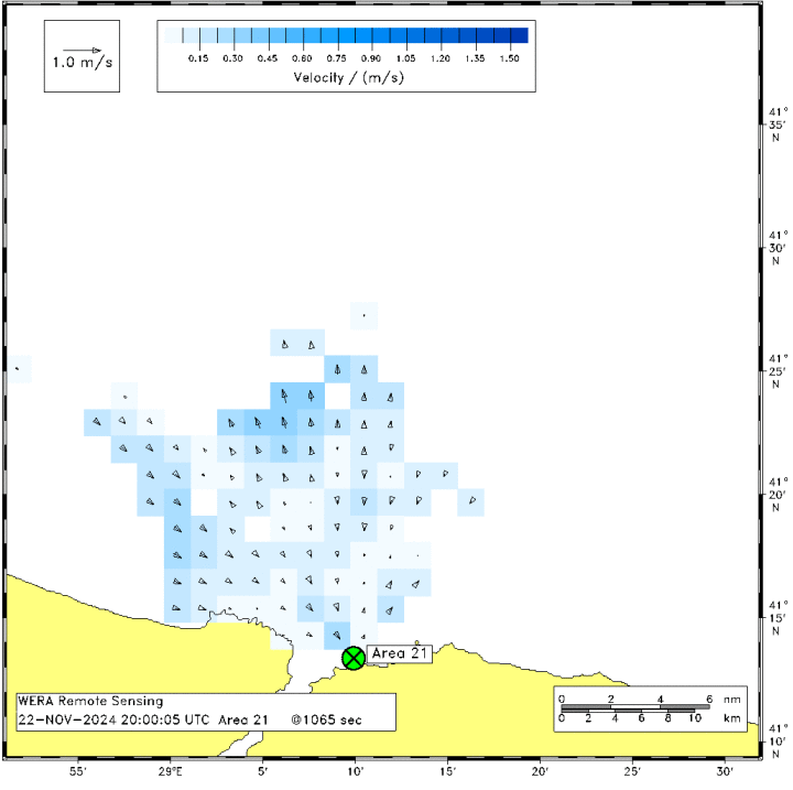 Radar Fotoğrafı: Akıntı Hızı ve Yönü - Anadolu (Area21)