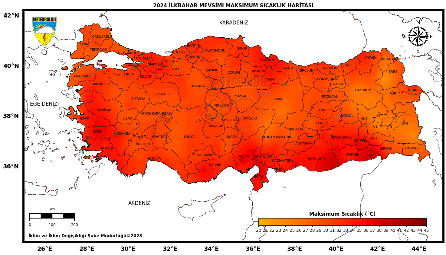 Kış Mevsimi Maksimum Sıcaklıklar