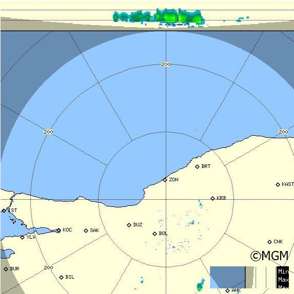 Radar Görüntüsü: Zonguldak, Maks