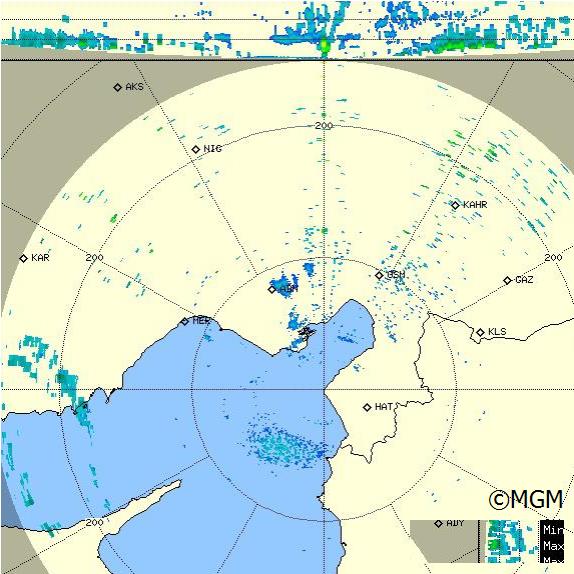 Radar Görüntüsü: Hatay, Maks