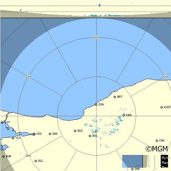 Radar Görüntüsü: Zonguldak, Maks