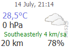 The Latest Weather: MERSIN